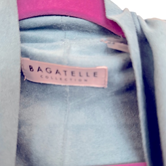 Woman’s aqua blue suede bolero jacket beautiful - Picture 5 of 5